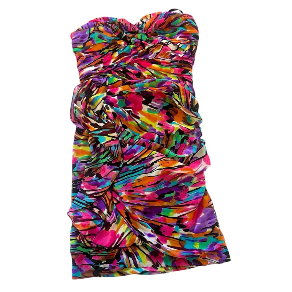 Jodi Kristopher City Studio Strapless Ruched Mini Dress